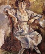 Jules Pascin Portrait of woman oil painting reproduction